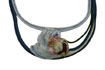 necklace "Maassluis 3": fabrics, calcedone rose, shell, glass beads