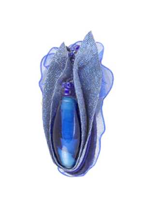 ring: fabrics, glass, voile, lurex, glass beads