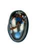 ring: fabrics, nautilus shell, freshwater pearl, glass beads
