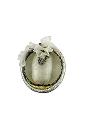 ring: fabrics, Venetian glass, voile, glass beads