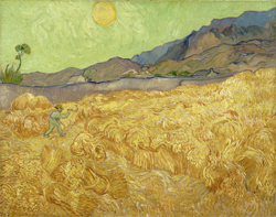 Van Gogh: 'Wheat Field with Reaper and Sun'
